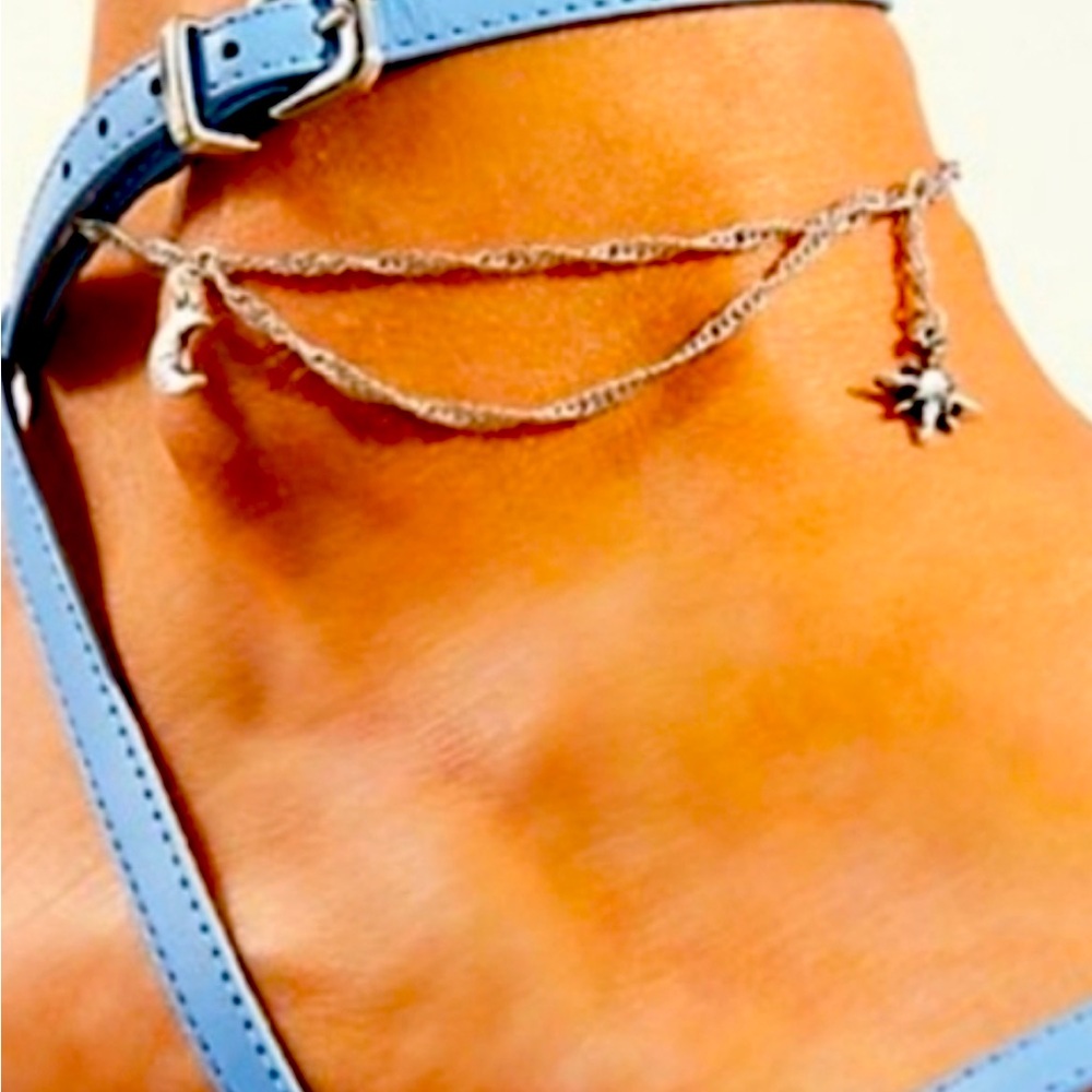 Free People Celestial Charmed Anklet